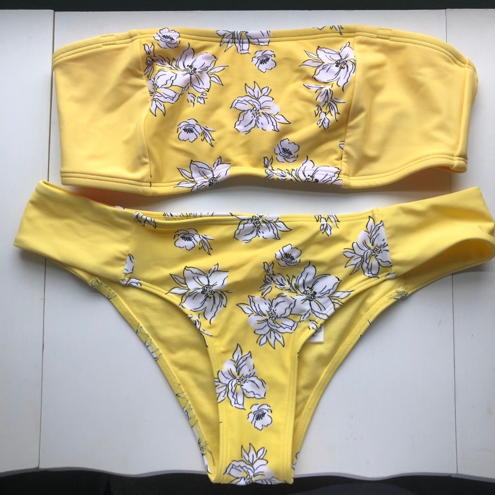 Abercrombie & Fitch Yellow Bikini Set